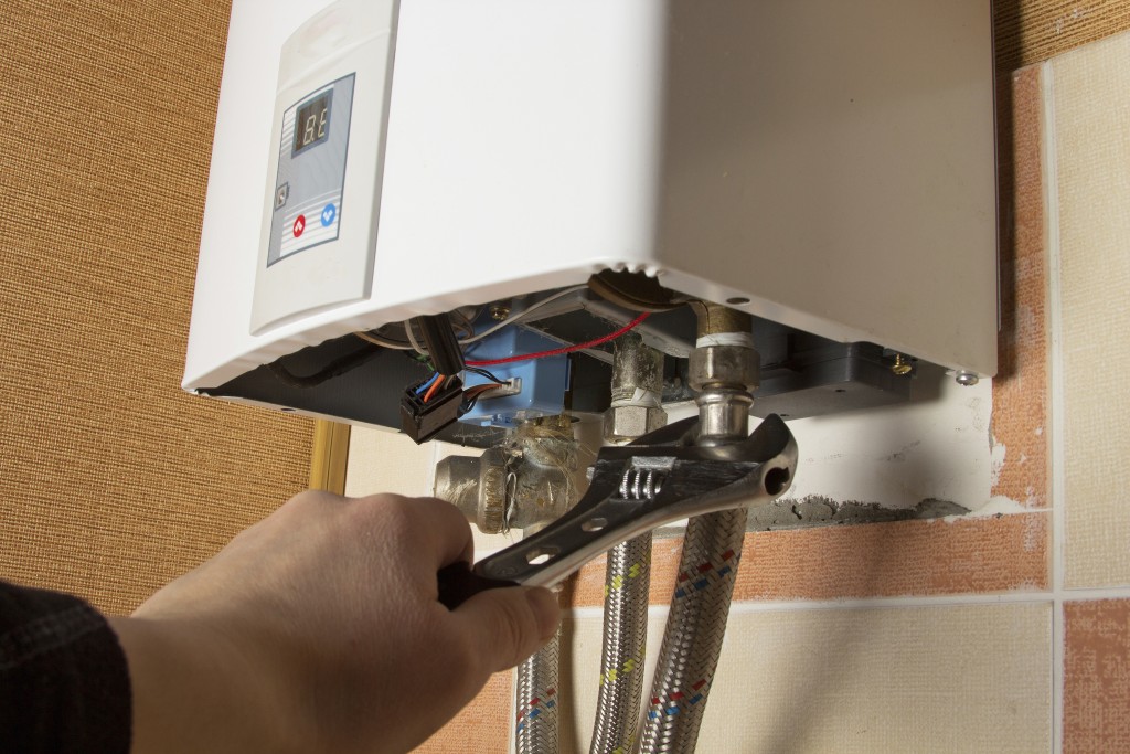 repair of the gas water heater